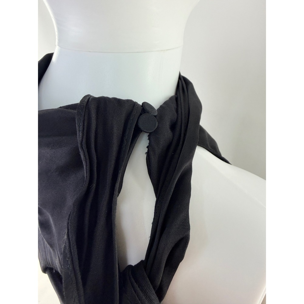 Shona Joy Black Sleeveless High Neck Cutout Back Maxi Dress - Picture 11 of 11